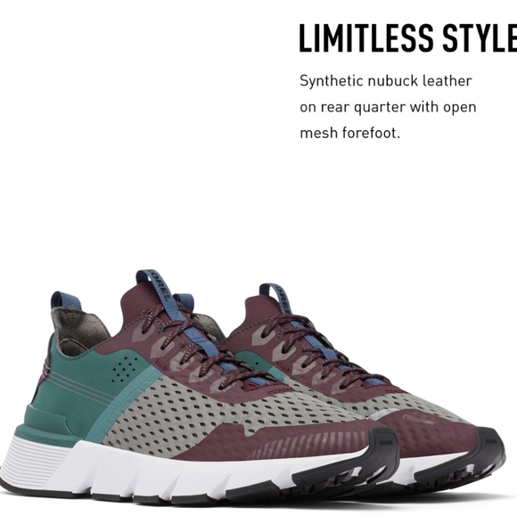 Size 7 Sorel Men's Kinetic Rush Mesh Sneaker - Picture 3 of 6